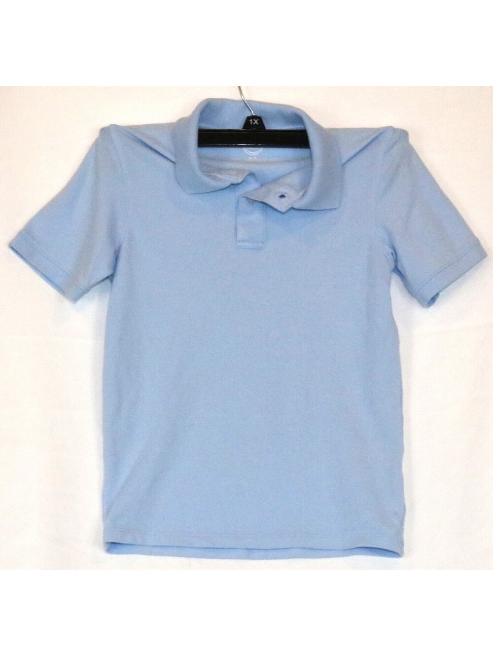 Wonder Nation Boys Short Sleeve Polo T-Shirt Size M (8) Baby Blue Collar